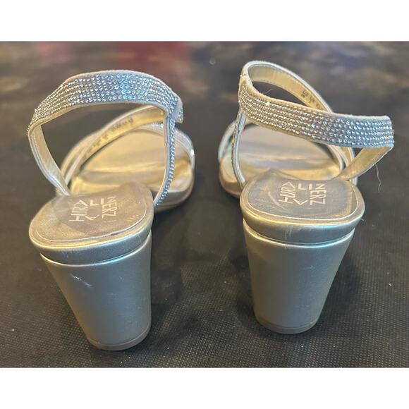 Naturalizer Womens Vanessa2 Rhinestone Embellished Strappy Heeled Sandal Size 8W - Picture 5 of 8